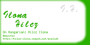 ilona hilcz business card